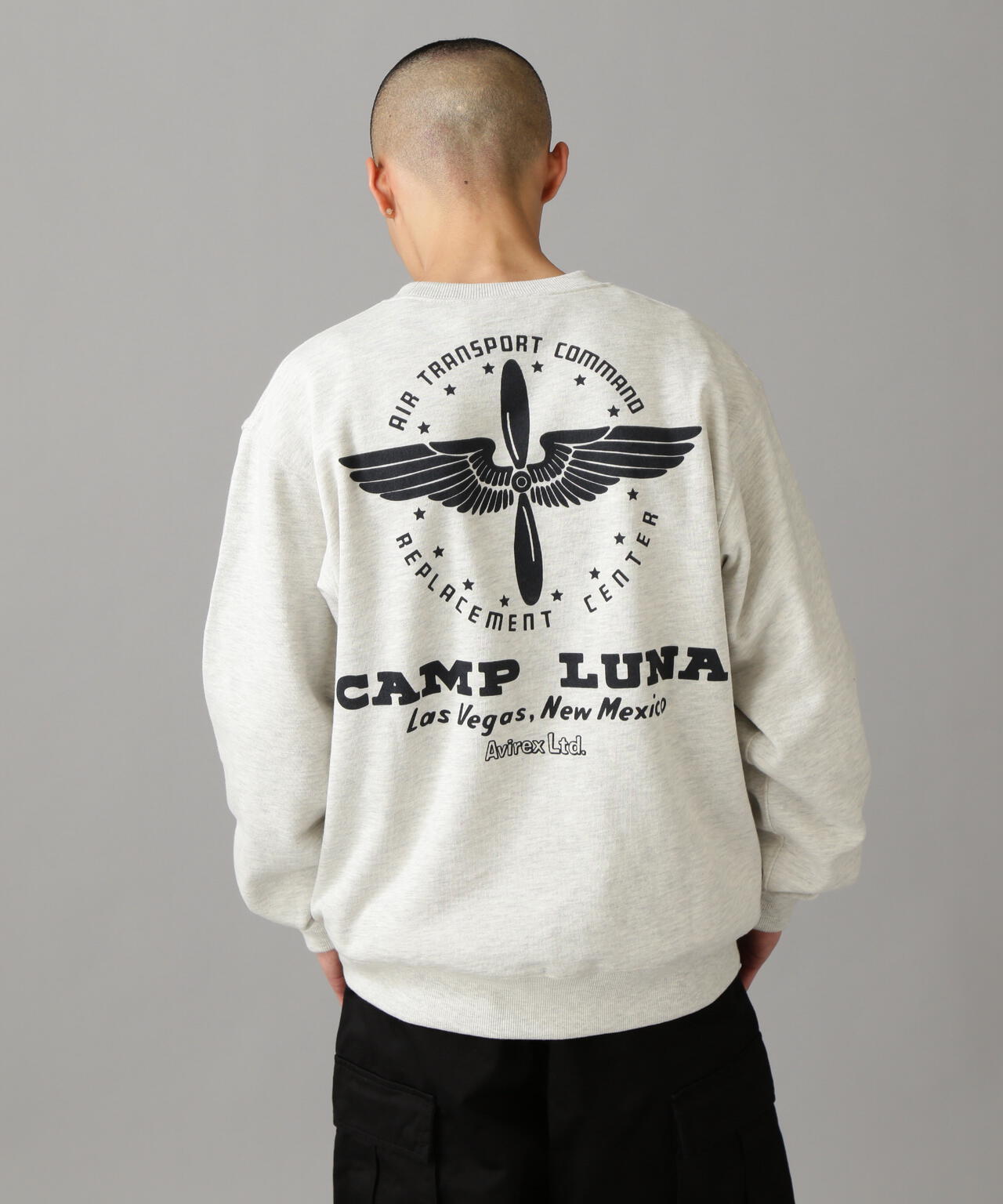 L/S CREW SWEAT CAMP LUNA / クルーネックスウェット キャンプ ルナ