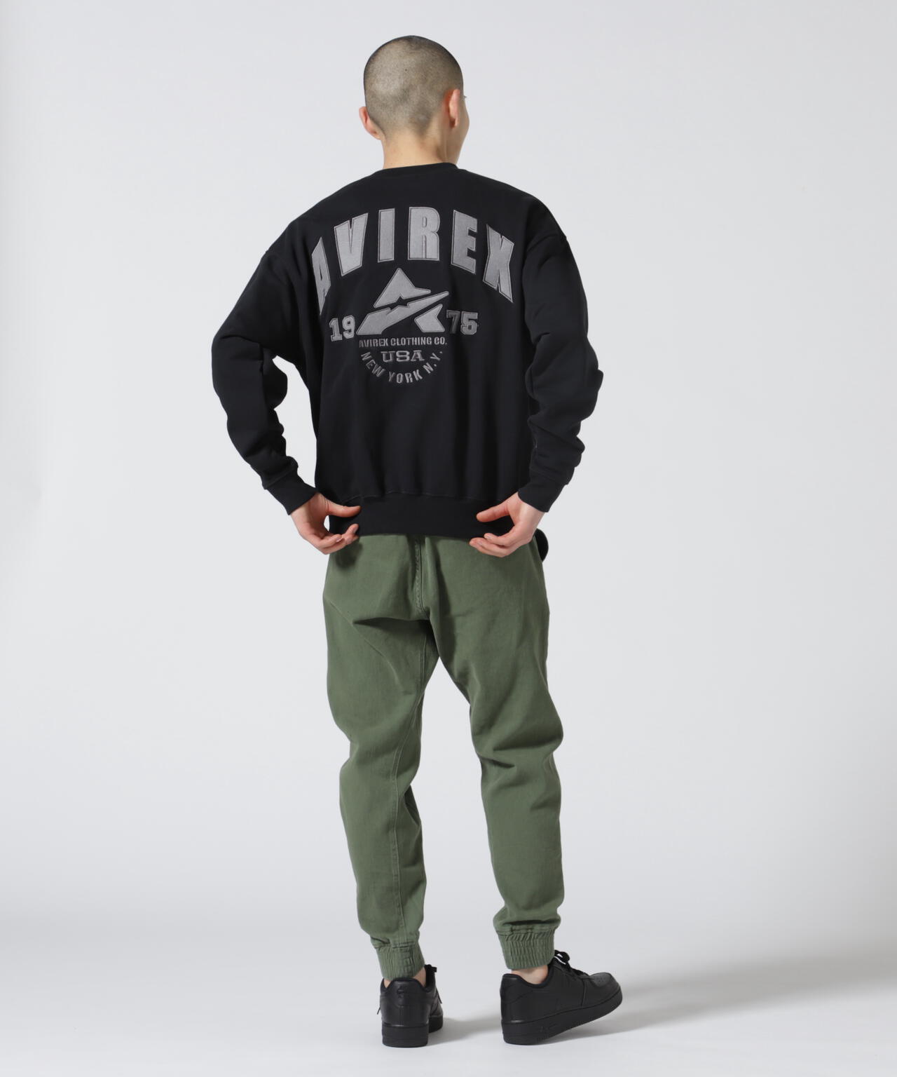 WEB&DEPOT限定】SAME TONE CREW NECK SWEAT/セイム トーン クルー 