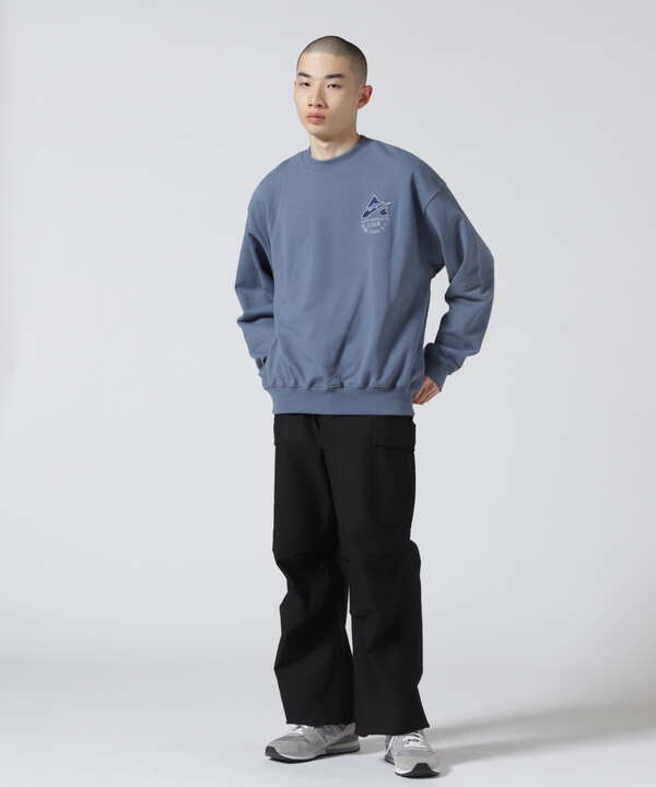 【WEB&DEPOT限定】SAME TONE CREW NECK SWEAT/セイム トーン クルーネック スウェット