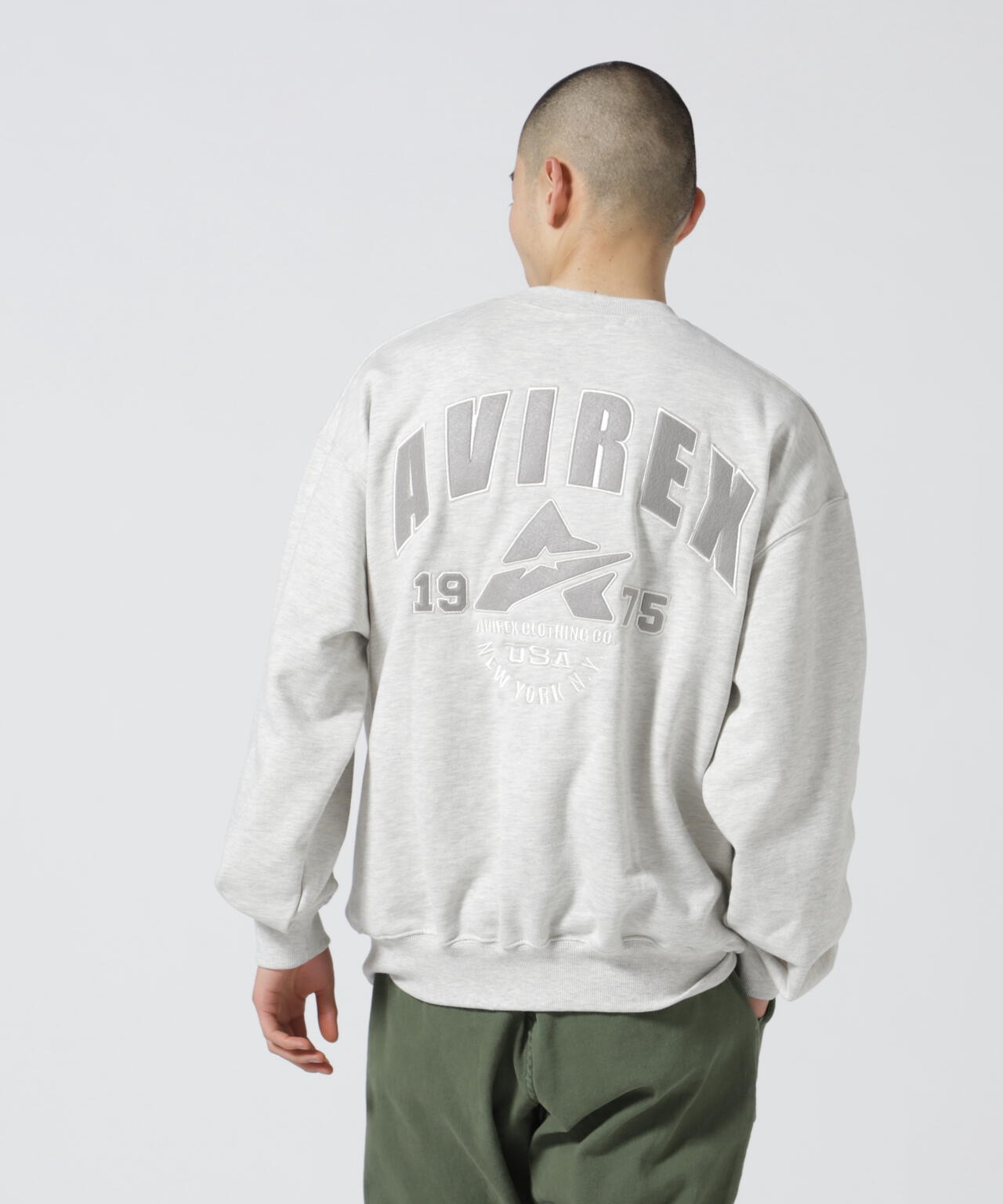 【WEB&DEPOT限定】SAME TONE CREW NECK SWEAT/セイム トーン クルーネック スウェット