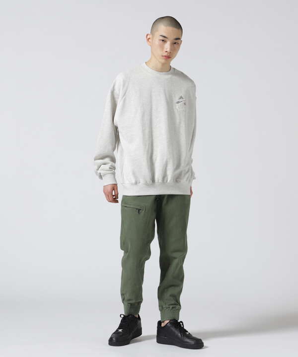 【WEB&DEPOT限定】SAME TONE CREW NECK SWEAT/セイム トーン クルーネック スウェット