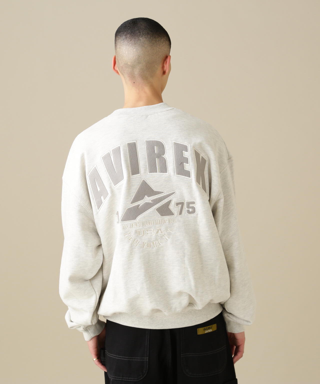 WEB&DEPOT限定】SAME TONE CREW NECK SWEAT/セイム トーン クルー 