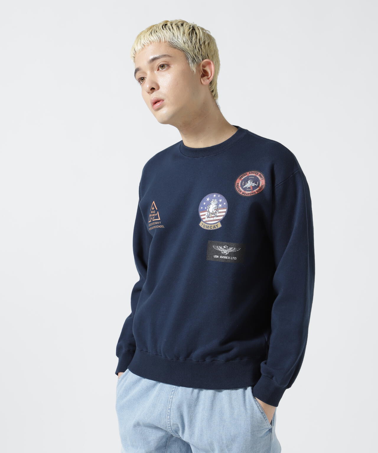 【直営店限定】TOP GUN CREW NECK SWEAT / トップガン クルーネック スウェット 