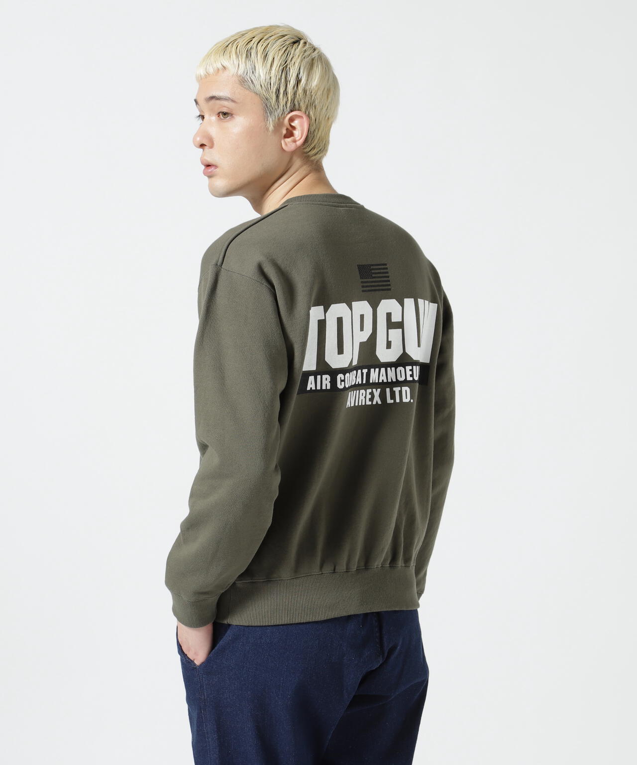 直営店限定】TOP GUN CREW NECK SWEAT / トップガン クルーネック 