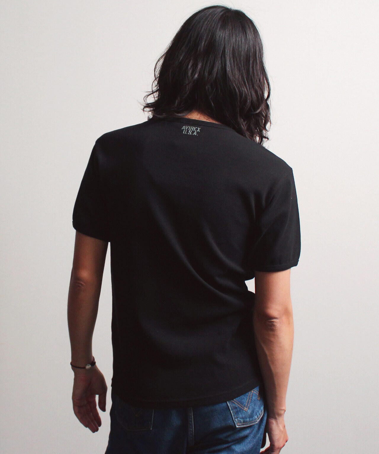 《DAILY》MINI WAFFLE S/S V-NECK T-SHIRT/ミニワッフル 半袖 ブイネック Tシャツ  デイリーウェア