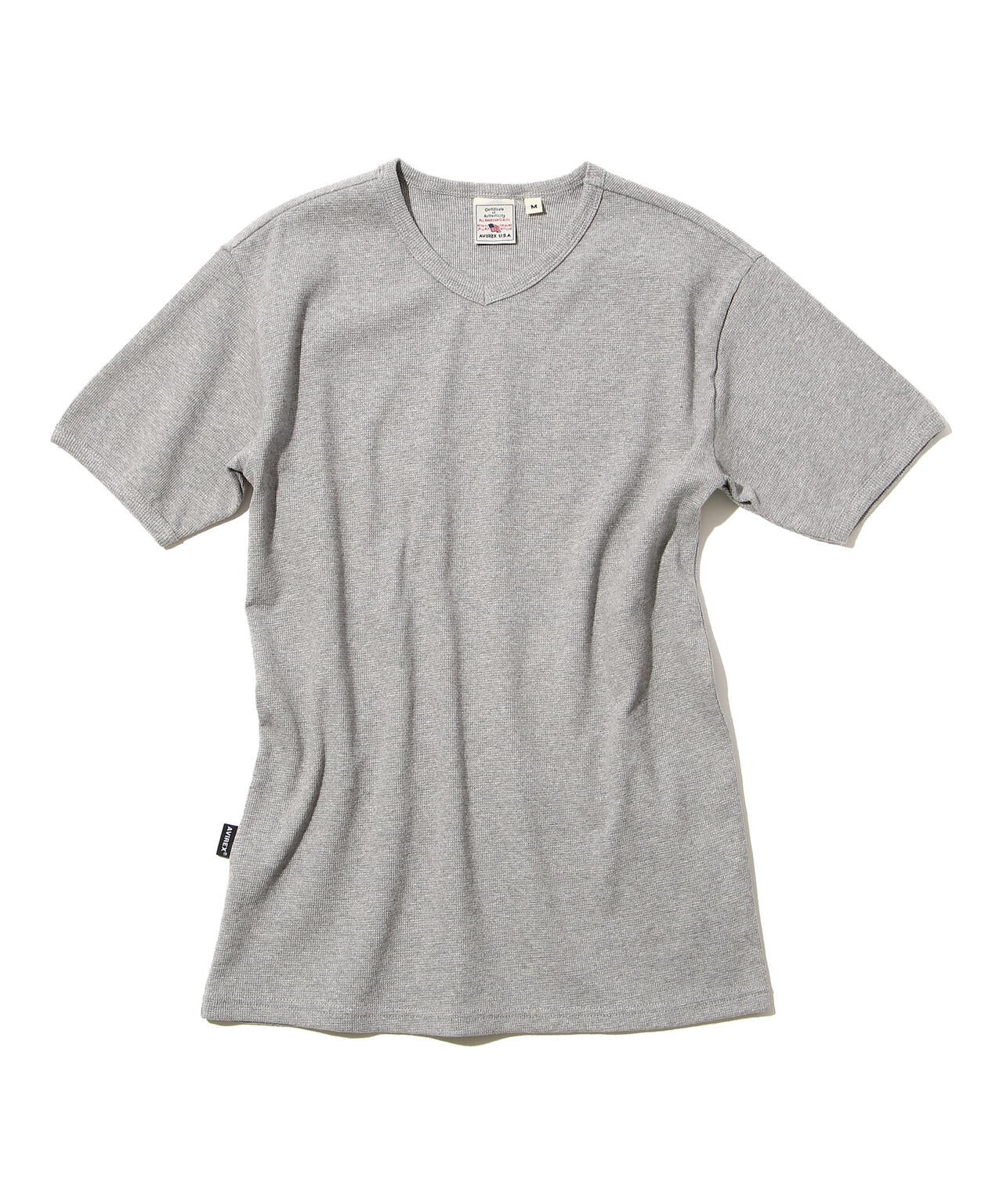 《DAILY/デイリー》MINI WAFFLE S/S V-NECK T-SHIRT/ミニワッフル 半袖 ブイネック Tシャツ 