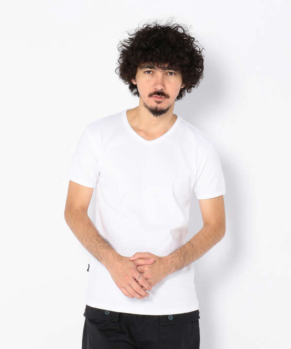 《DAILY/デイリー》MINI WAFFLE S/S V-NECK T-SHIRT/ミニワッフル 半袖 ブイネック Tシャツ 