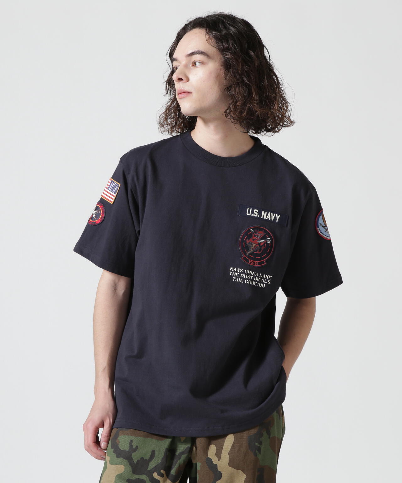 S/S T-SHIRT SQAD PATCH DUST DEVILS / ショートスリーブ Ｔシャツ 