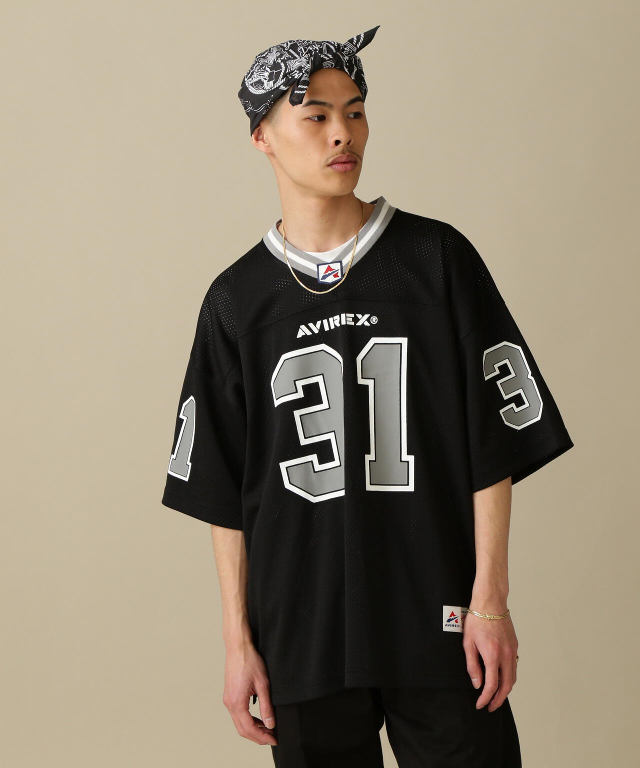 MESH FOOTBALL GAME T-SHIRT / メッシュ フットボール ゲーム Tシャツ 