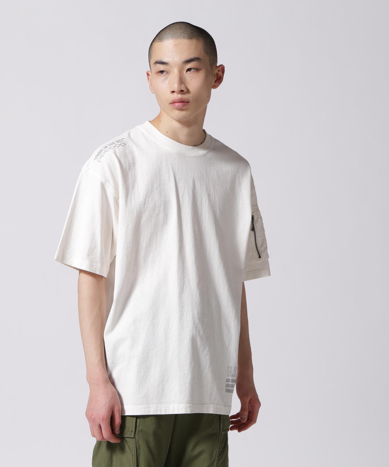 FADE WASH CIGAR POCKET T-SHIRT / フェイド ウォッシュ シガー ポケット Tシャツ