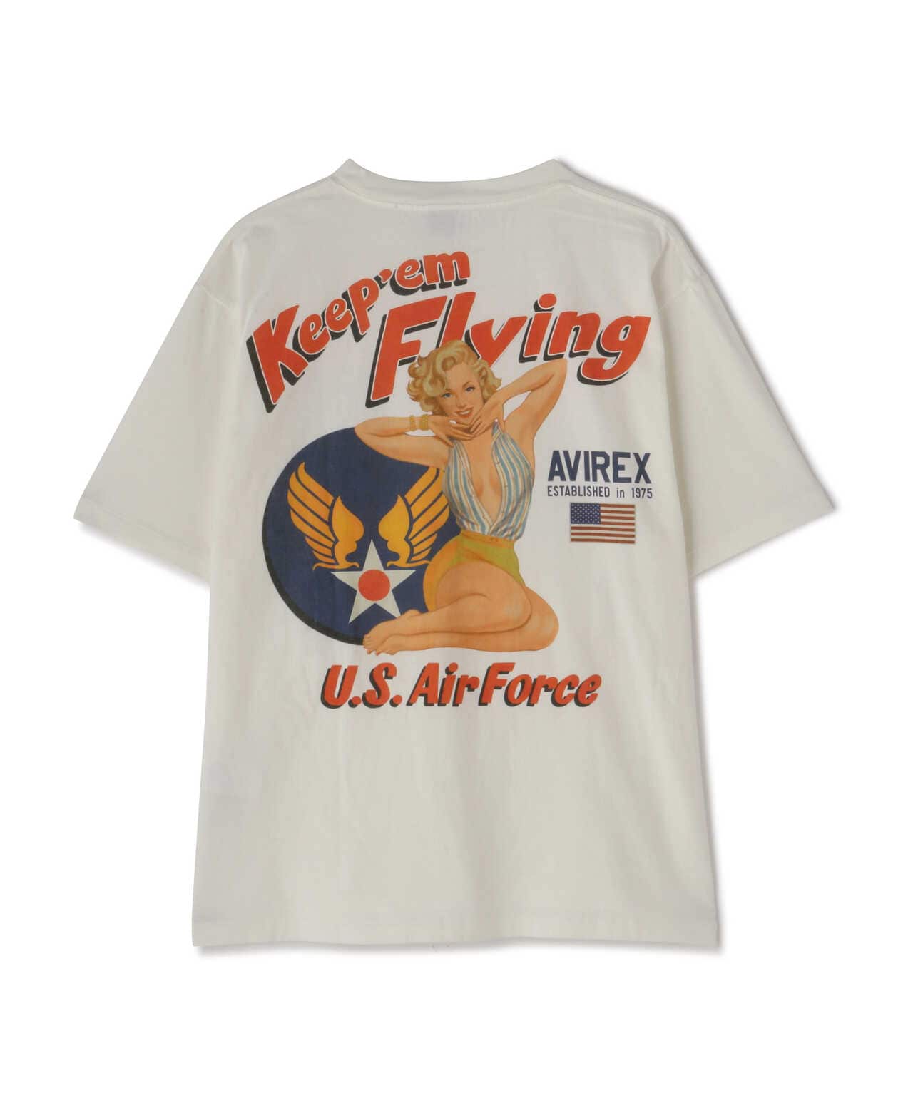 PIN UP SHORT SLEEVE T-SHIRT USAF / ピンナップ 半袖 Tシャツ