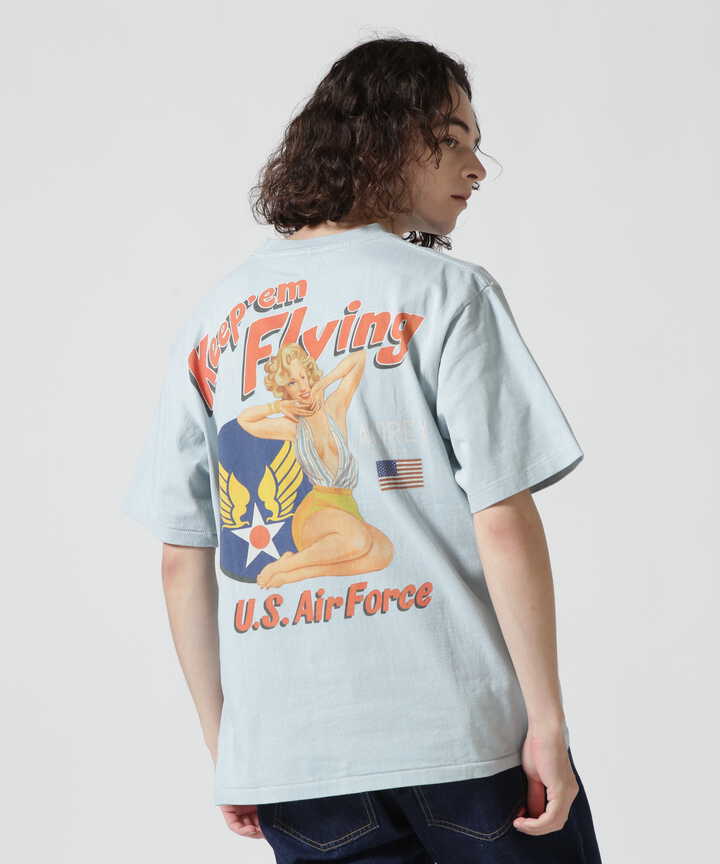 PIN UP SHORT SLEEVE T-SHIRT USAF / ピンナップ 半袖 Tシャツ