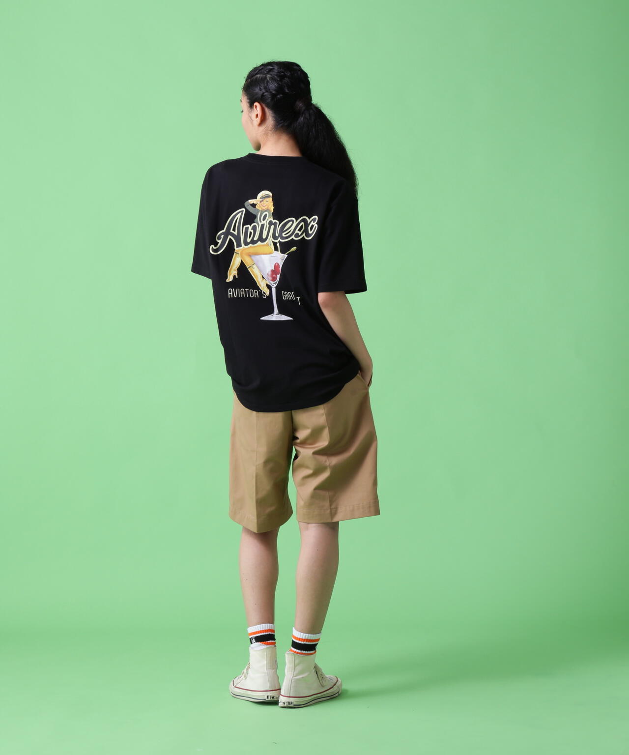 WEB&DEPOT限定》COCKTAIL LOGO PIN-UP SHORT SLEEVE T/Tシャツ 