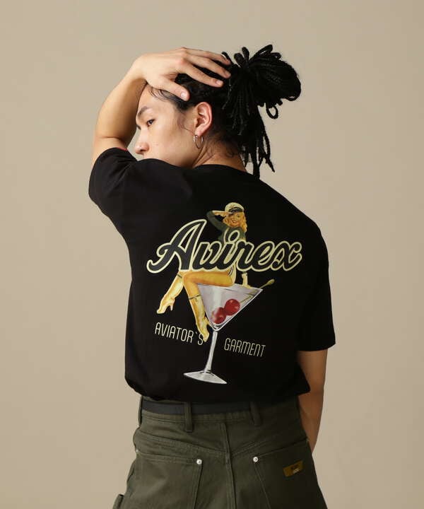 《WEB&DEPOT限定》COCKTAIL LOGO PIN-UP SHORT SLEEVE T/Tシャツ
