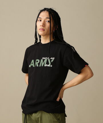 《WEB&DEPOT限定》ARMY MESSAGE SHORT SLEEVE T-SHIRT/Tシャ