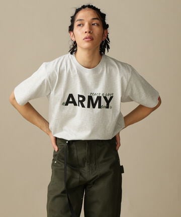 《WEB&DEPOT限定》ARMY MESSAGE SHORT SLEEVE T-SHIRT/Tシャ