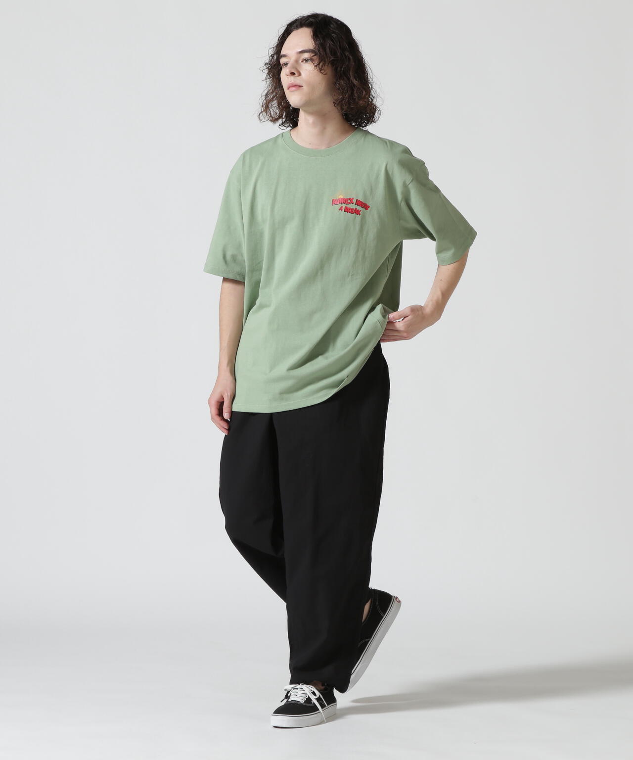 WEB&DEPOT限定》CREW NECK T-SHIT BREAKING TIME / クルーネック T