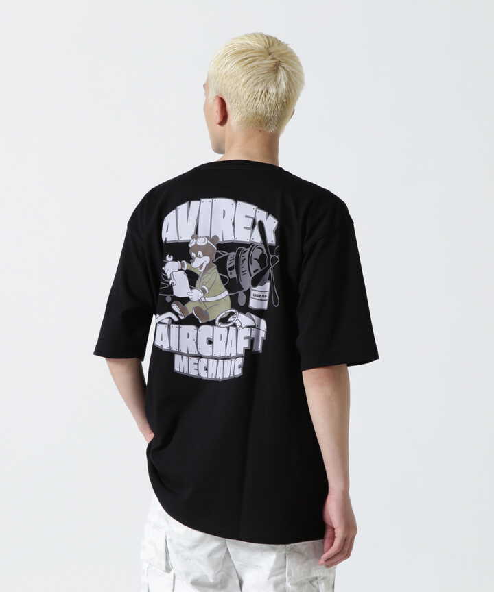 《WEB&DEPOT限定》CREW NECK T-SHIRT FLIGHT MECHANIC / クルーネック Tシャツ フライトメカニック