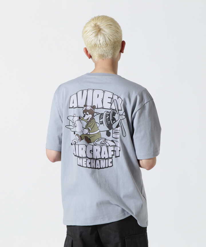 《WEB&DEPOT限定》CREW NECK T-SHIRT FLIGHT MECHANIC / クルーネック Tシャツ フライトメカニック