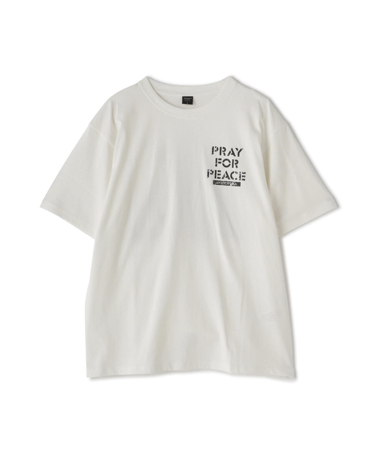 《WEB&DEPOT限定》クルーネック Tシャツ プレイ フォー ピース/CREW NECK T-SHIRT PRAY FOR PEACE