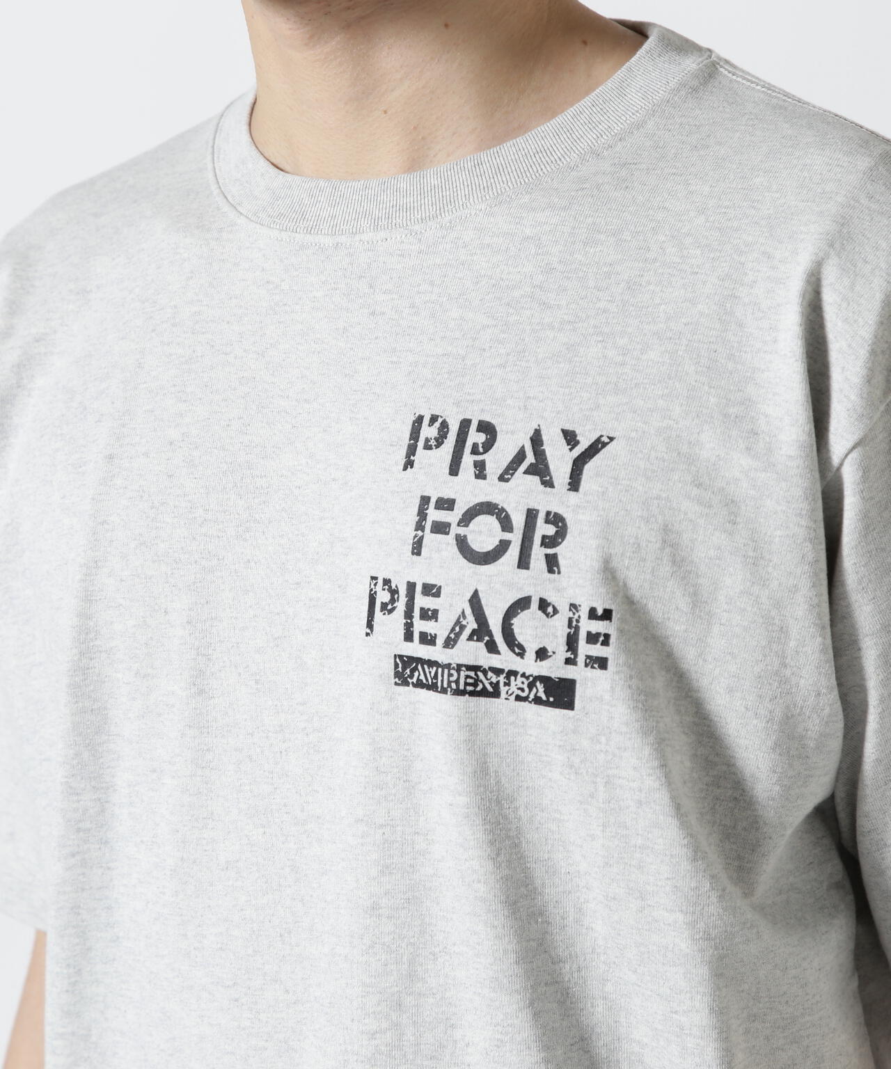 《WEB&DEPOT限定》クルーネック Tシャツ プレイ フォー ピース/CREW NECK T-SHIRT PRAY FOR PEACE