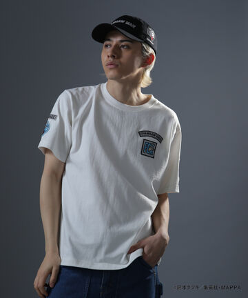 《チェンソーマン × ONEMADE × AVIREX》SHORT SLEEVE T-SHIRT "AKI" / 半袖 Tシャツ "アキ"
