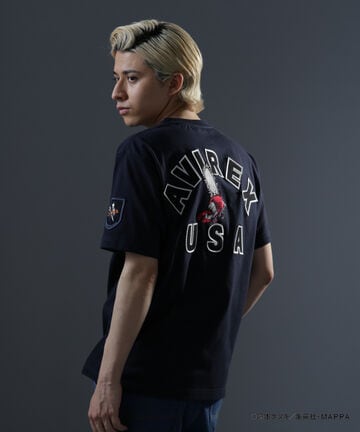《チェンソーマン × ONEMADE × AVIREX》SHORT SLEEVE T-SHIRT ”AKI” / 半袖 Tシャツ ”アキ”
