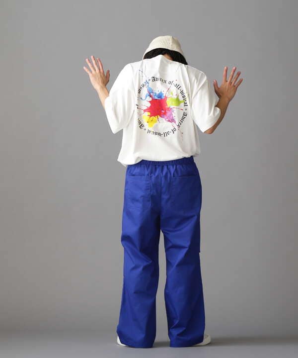 《直営店限定》《AVIREX × A4A》 CIRCLE LOGO SHORT SLEEVE T-SHIRT/サークルロゴ Tシャツ