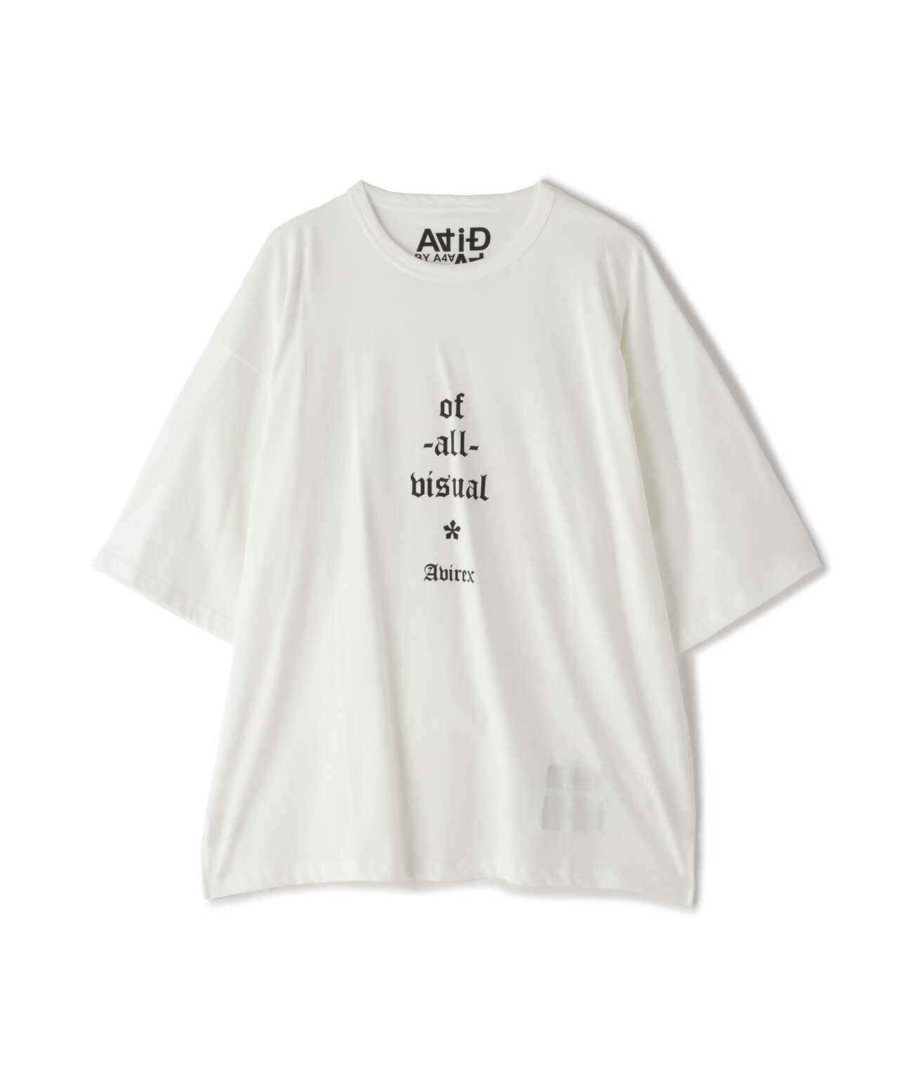 《直営店限定》《AVIREX × A4A》 CIRCLE LOGO SHORT SLEEVE T-SHIRT/サークルロゴ Tシャツ