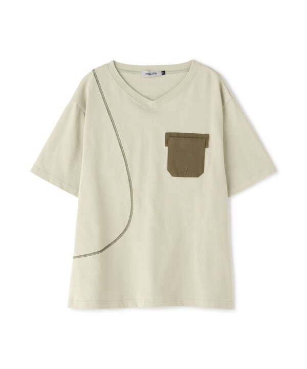 SWITCHING POCKET T-SHIRT/ スイッチングポケットTシャツ