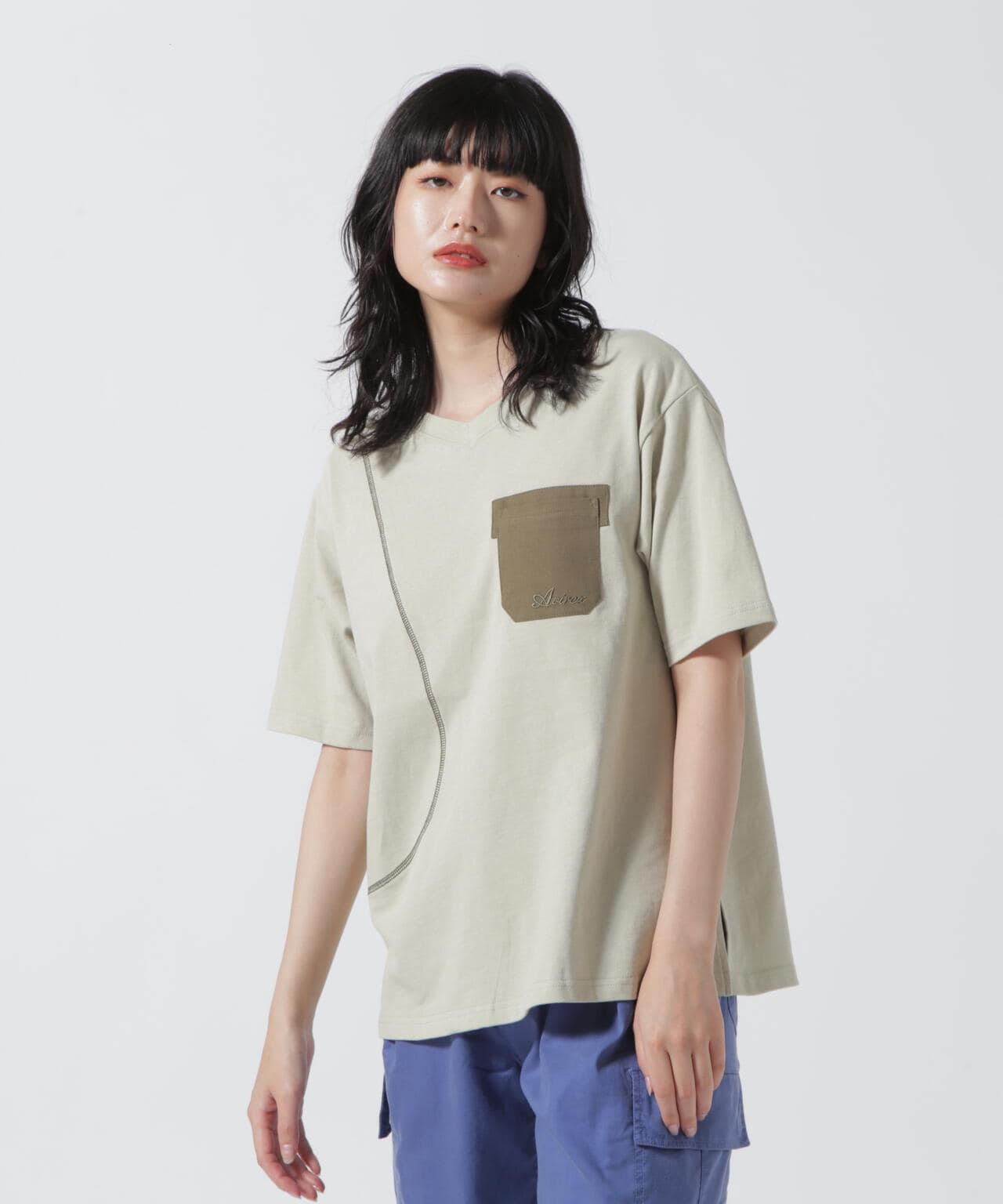 SWITCHING POCKET T-SHIRT/ スイッチングポケットTシャツ | AVIREX