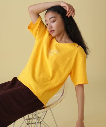 L-S/S SHOULDER OPEN TOPS/ショルダーオープントップス