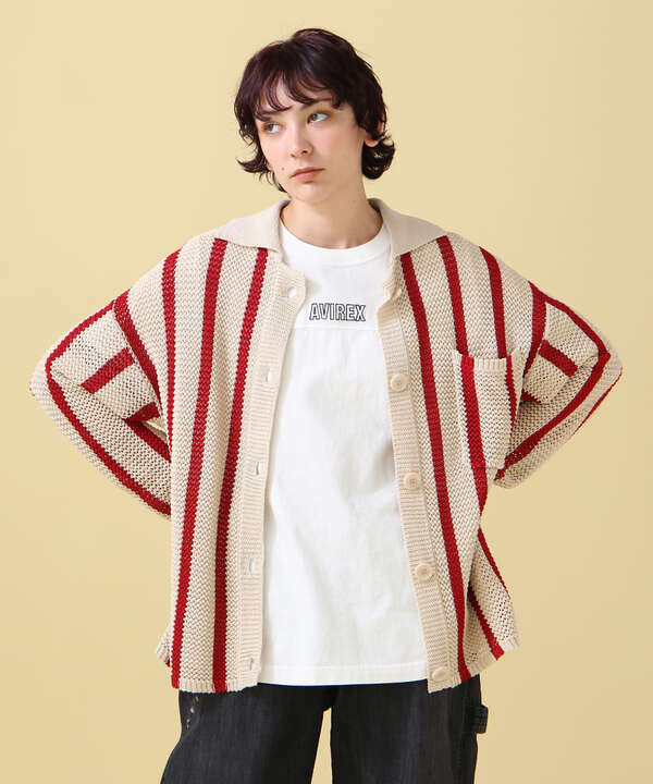 MACRAME KNIT CARDIGAN/ マクラメニットカーディガン（7833141602