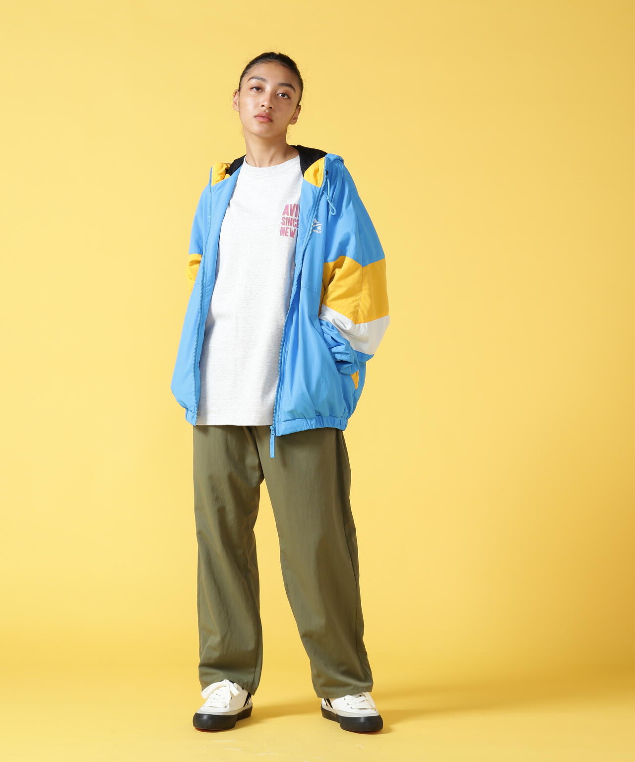 BAGGY FIT HOODED TEAM JACKET / バギーフィット フーディー チーム ジャケット