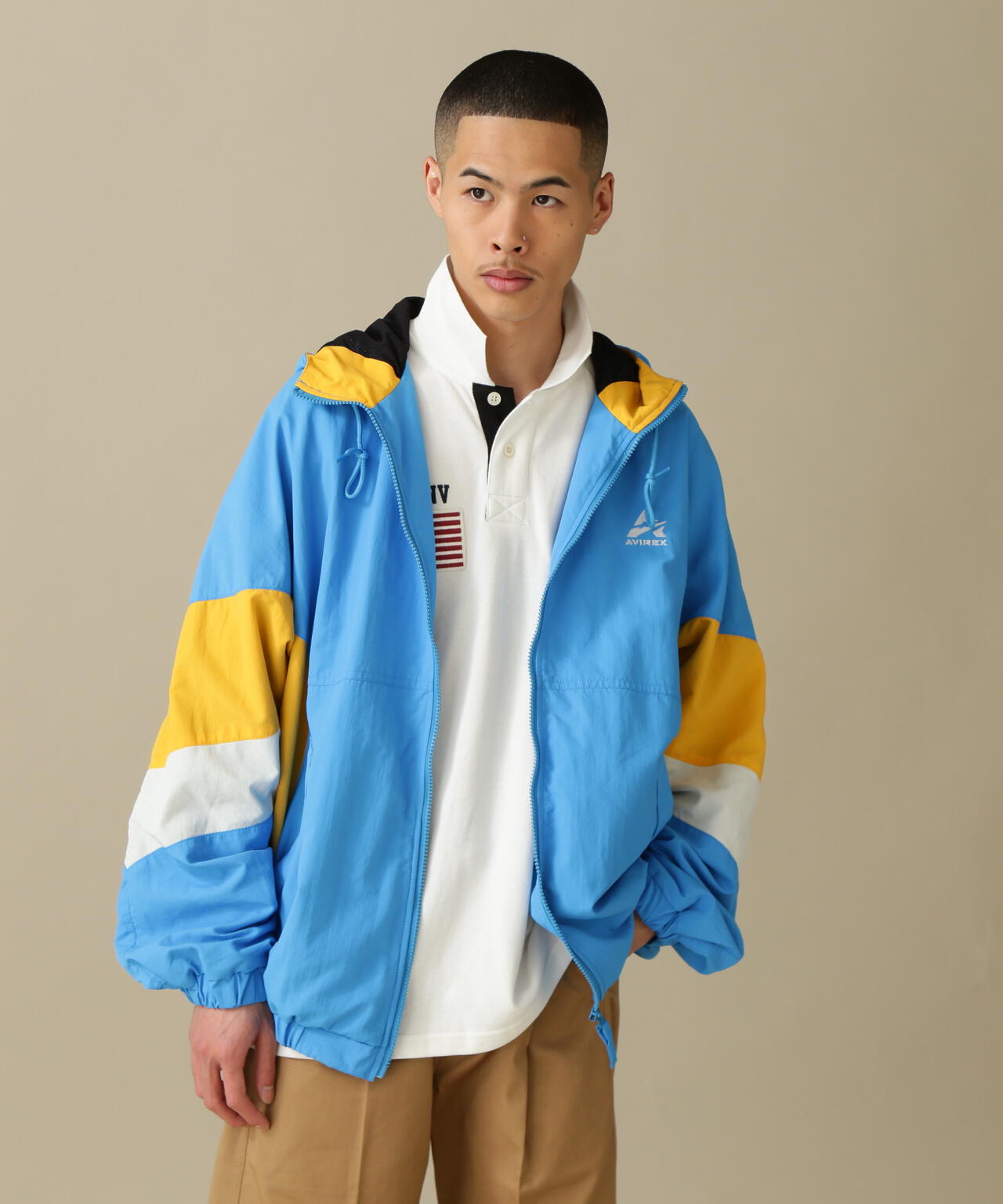 BAGGY FIT HOODED TEAM JACKET / バギーフィット フーディー チーム ...