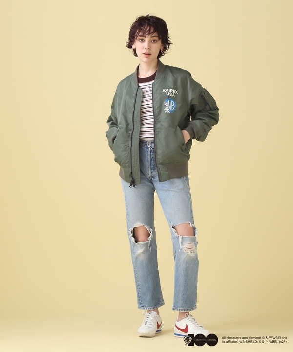 WB/AVIREX》LOONEY TUNES COLLECTION LIGHT MA-1 JACKET（7833152612 