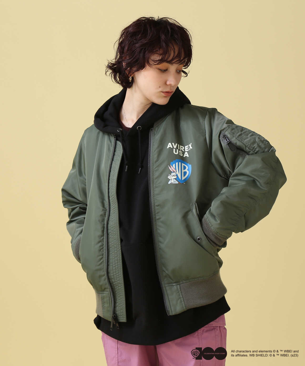 WB/AVIREX》LOONEY TUNES COLLECTION LIGHT MA-1 JACKET | AVIREX