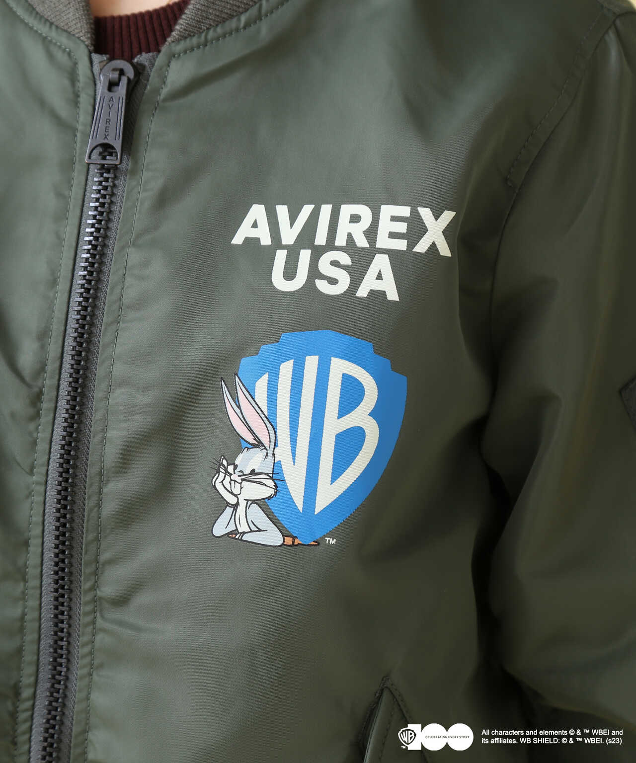 WB/AVIREX》LOONEY TUNES COLLECTION LIGHT MA-1 JACKET | AVIREX 