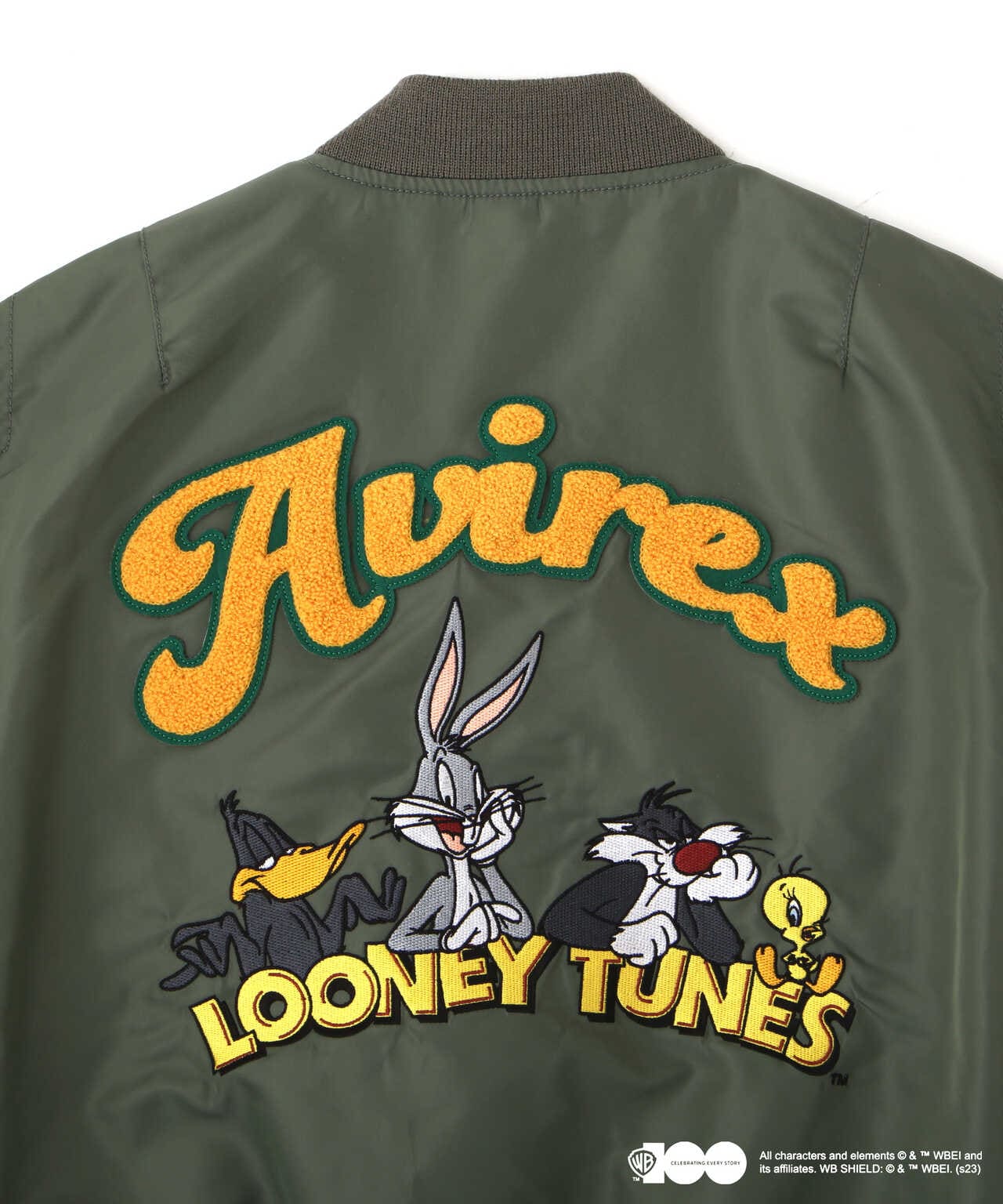 《WB/AVIREX》LOONEY TUNES COLLECTION　LIGHT MA-1 JACKET