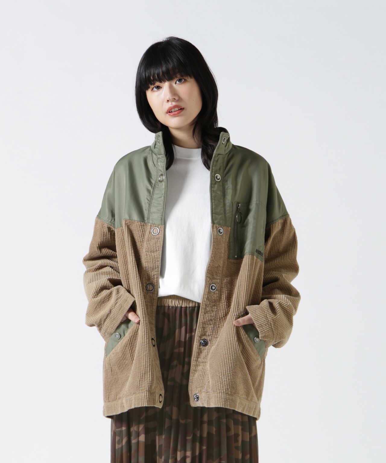 CORDUROY COMBI NYLON BLOUSON/ コーデュロイコンビ ナイロンブルゾン