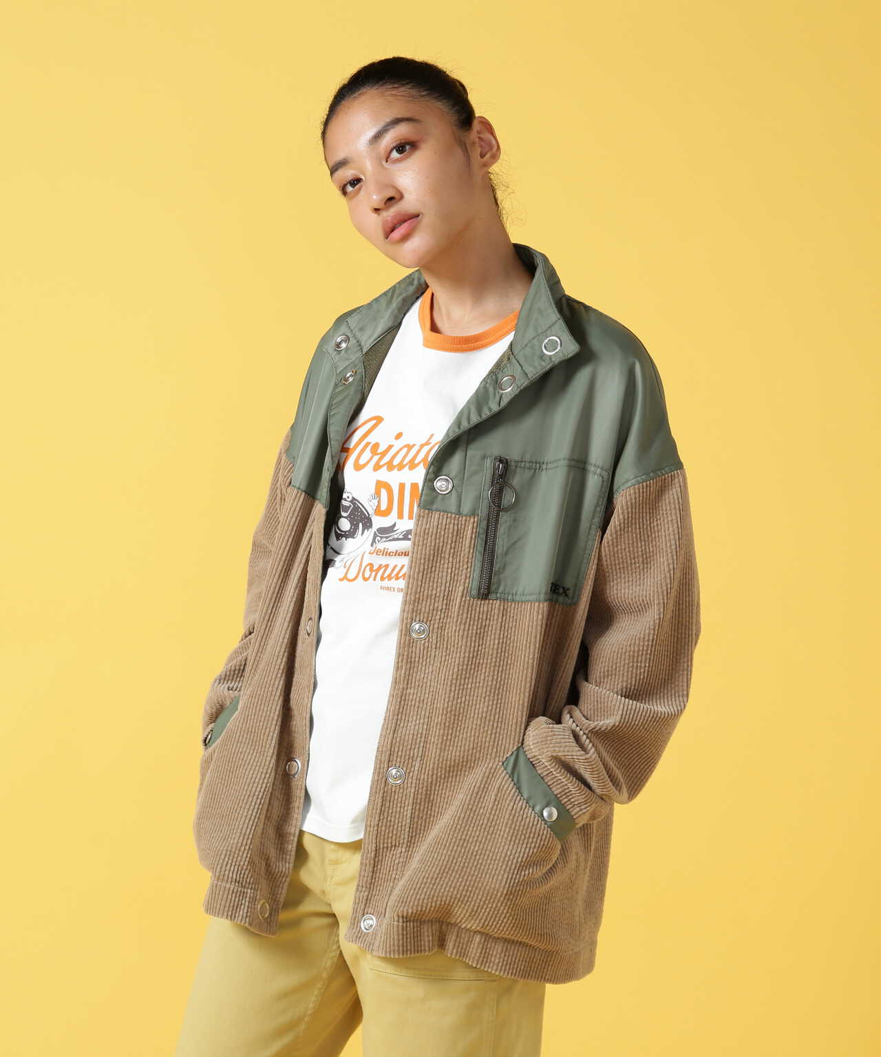 CORDUROY COMBI NYLON BLOUSON/ コーデュロイコンビ ナイロン