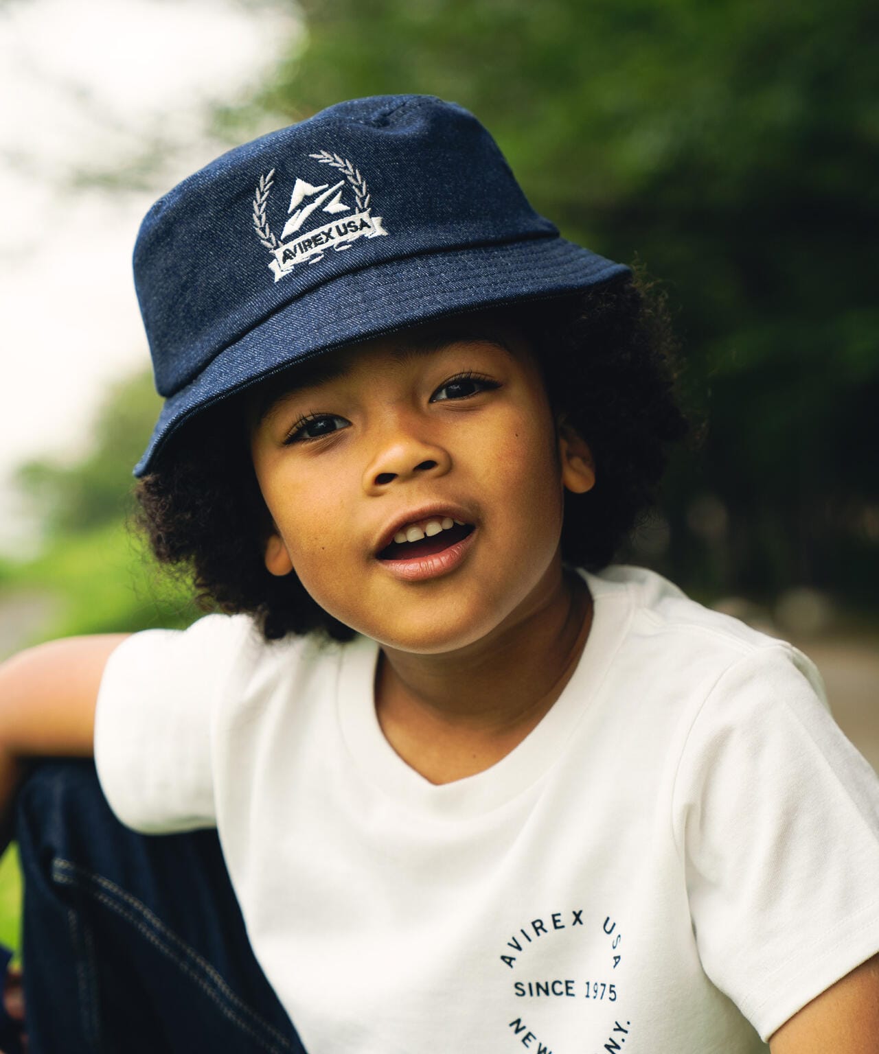 《KIDS》A STAR DENIM HAT/Aスター デニムハット/キッズハット