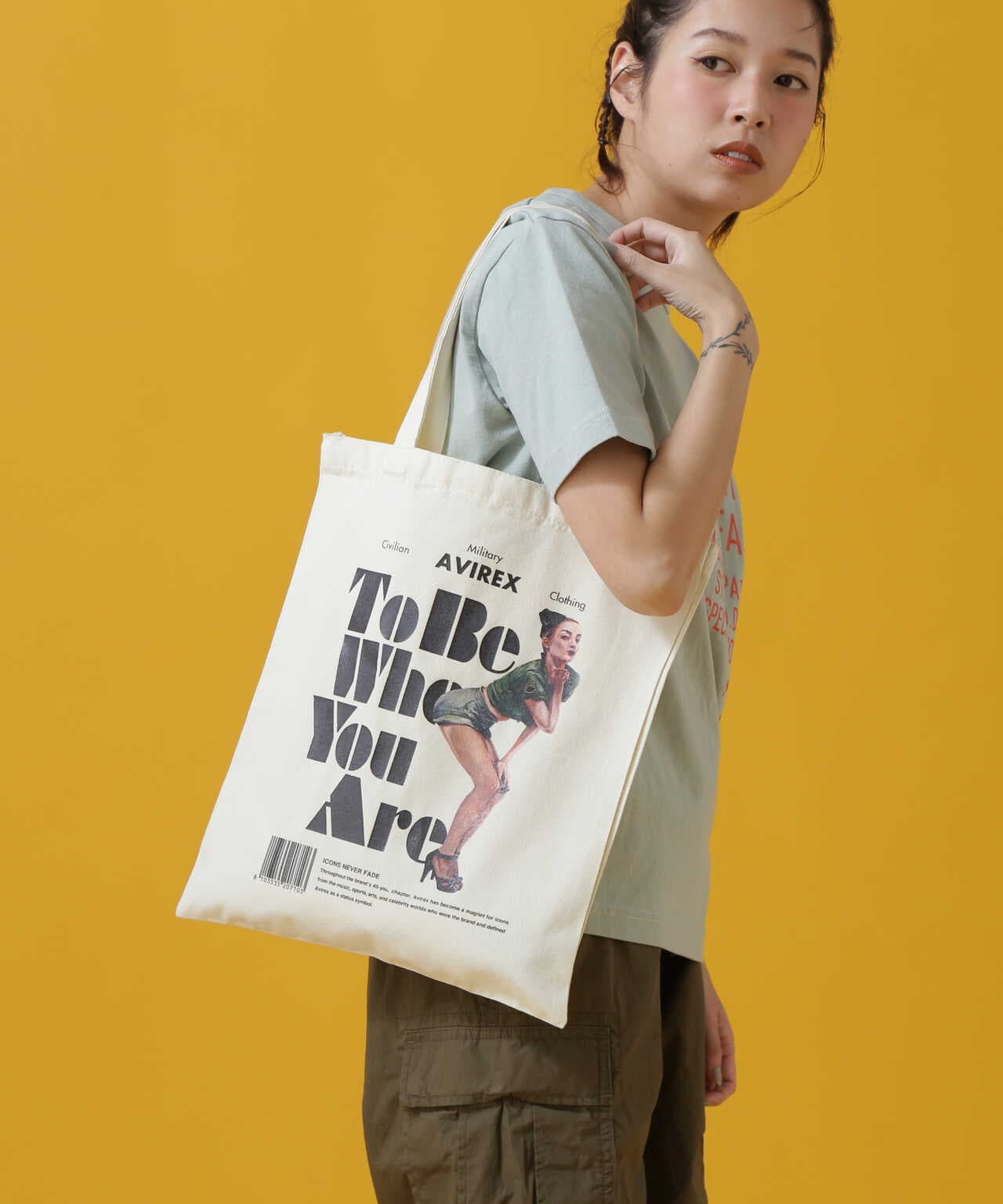 COLOR PIN UP GIRL TOTE BAG/ カラーピンナップガール トートバッグ 