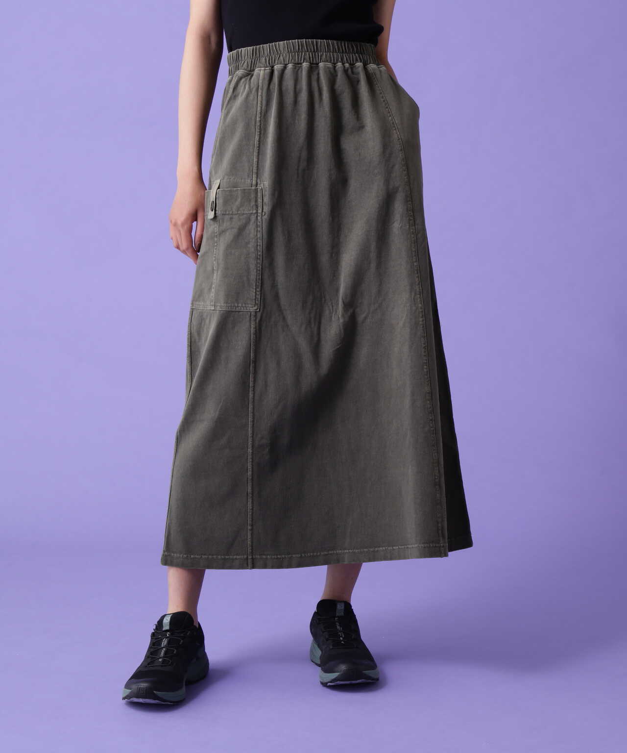 WEB&DEPOT限定》CUT CARGO SKIRT/ カットカーゴスカート-