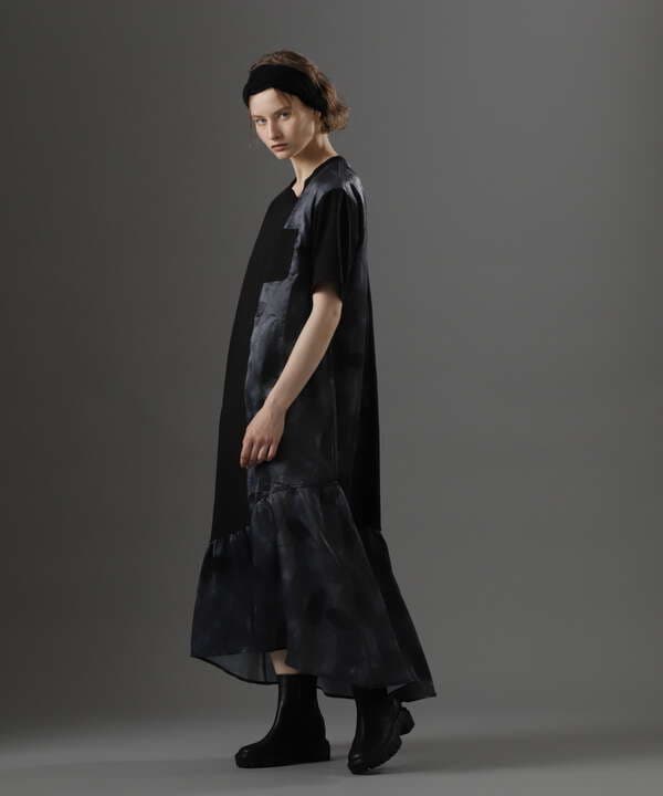 《直営店限定》L-PATTERN COMBI ONE PIECE/パターンコンビワンピース