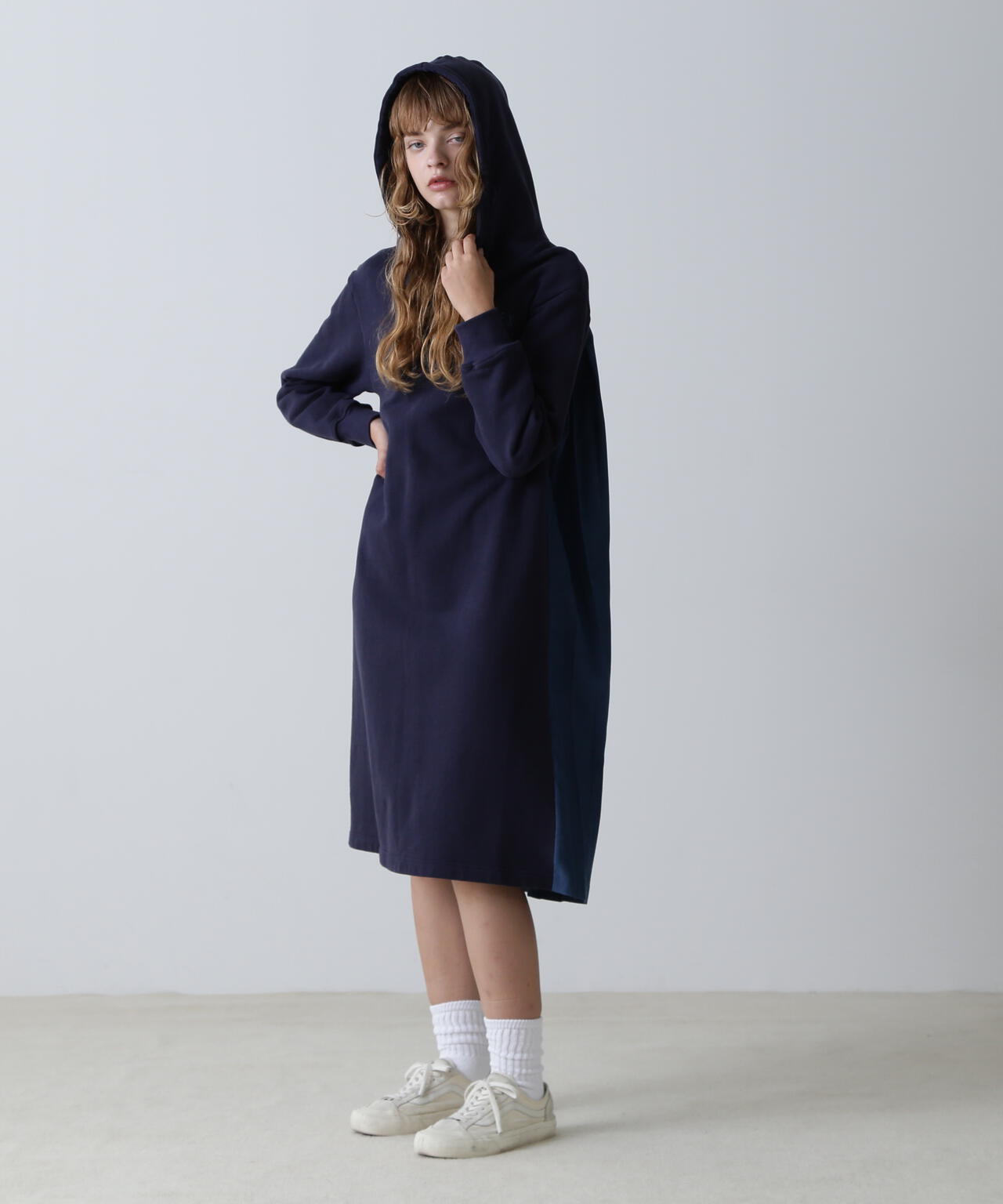 SWEAT×PLEATS ONEPIECE/スウェット×プリーツワンピース