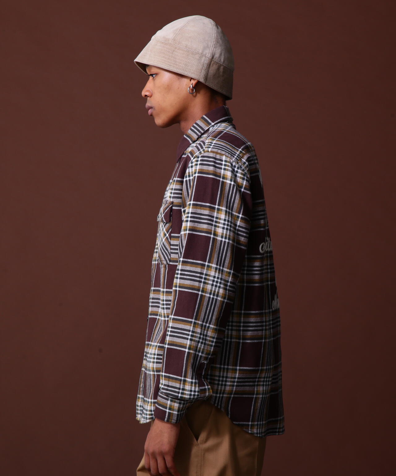 COLLECTION》COTTON CHECK EMBROIDERY SHIRT | AVIREX