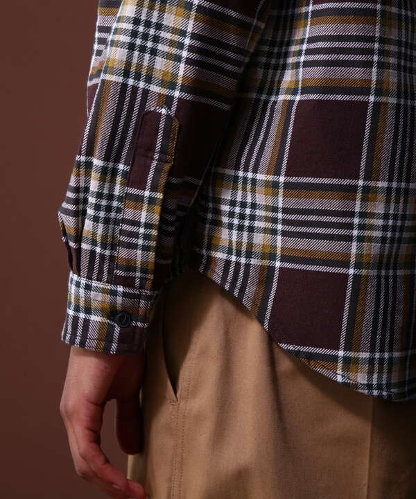 《COLLECTION》COTTON CHECK EMBROIDERY SHIRT