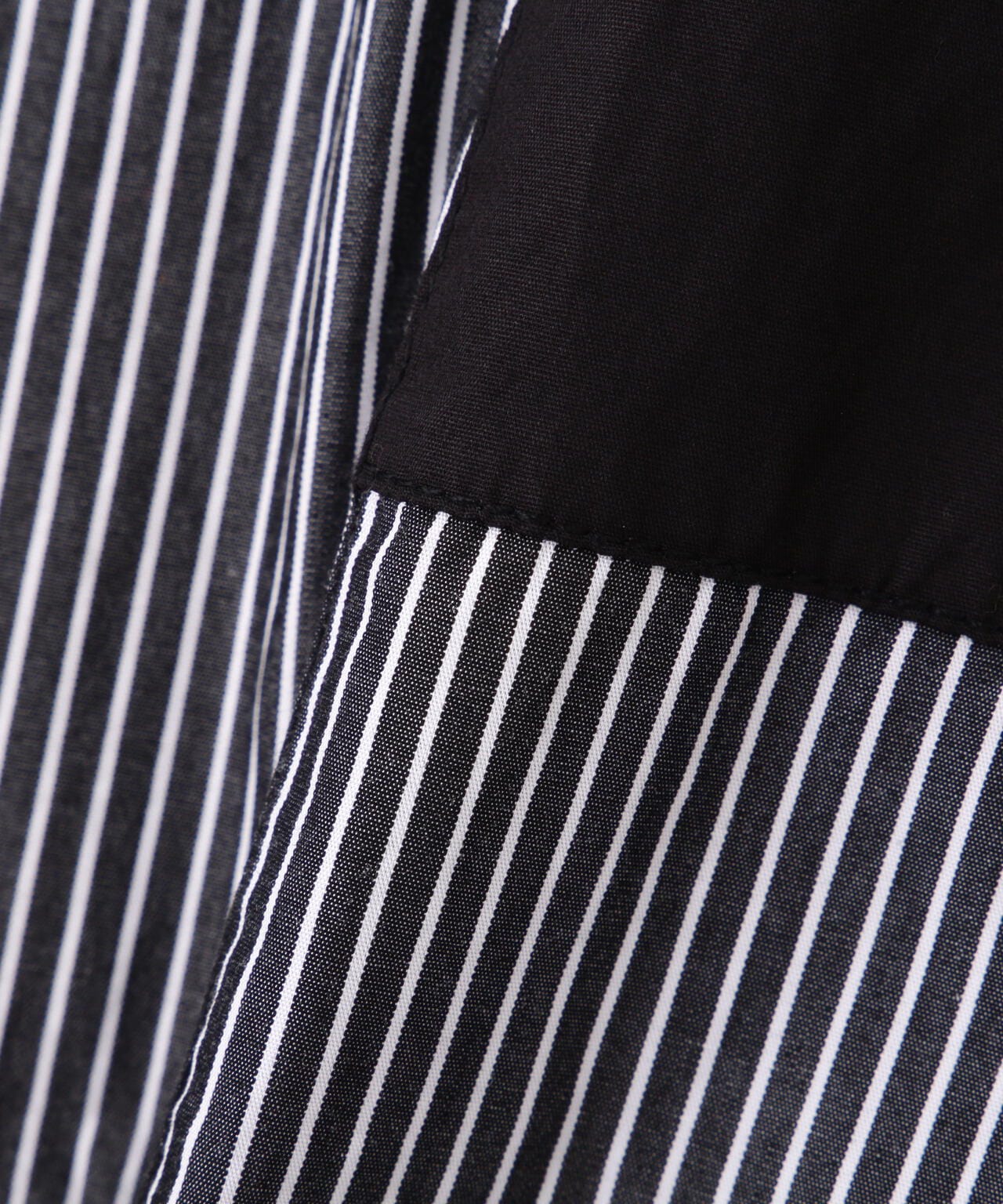 L-CRAZY PATTERN STRIPE SHIRT/クレイジーパターンストライプシャツ