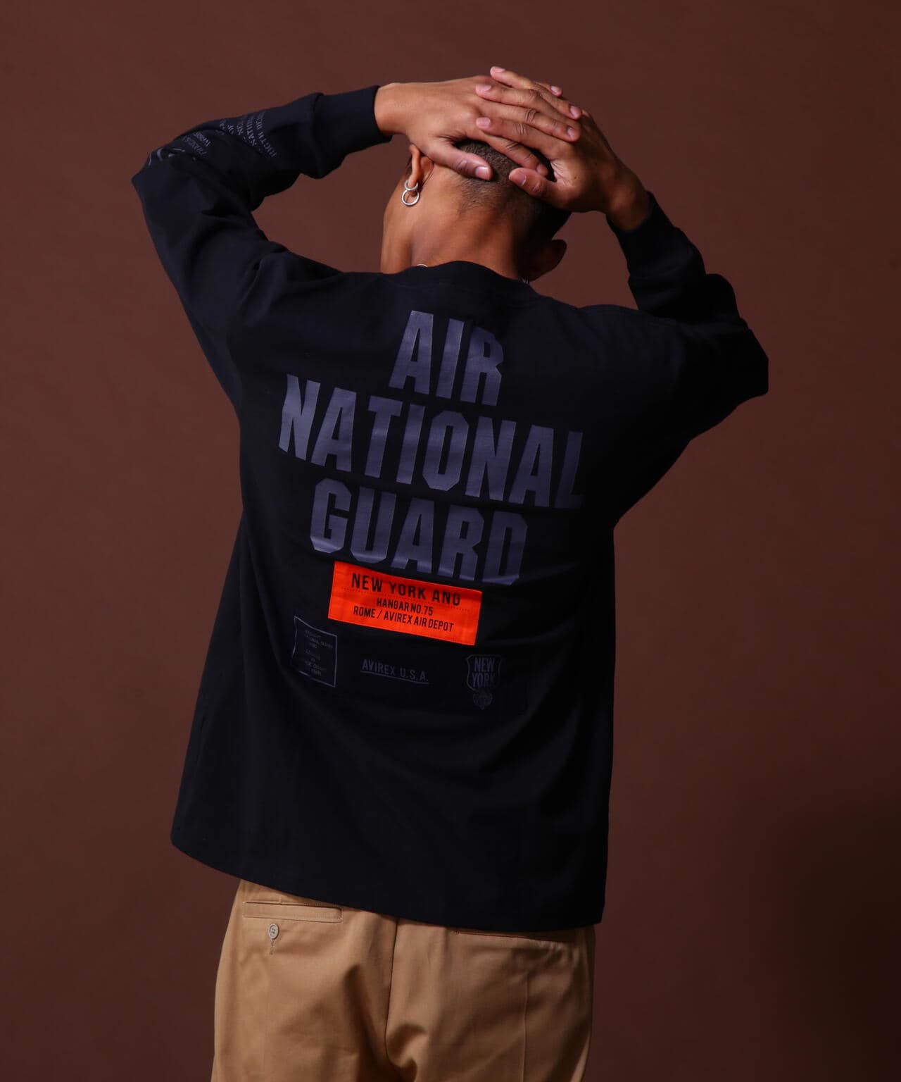 COLLECTION》AIR NATIONAL GUARD PATCH & PRINT L | AVIREX